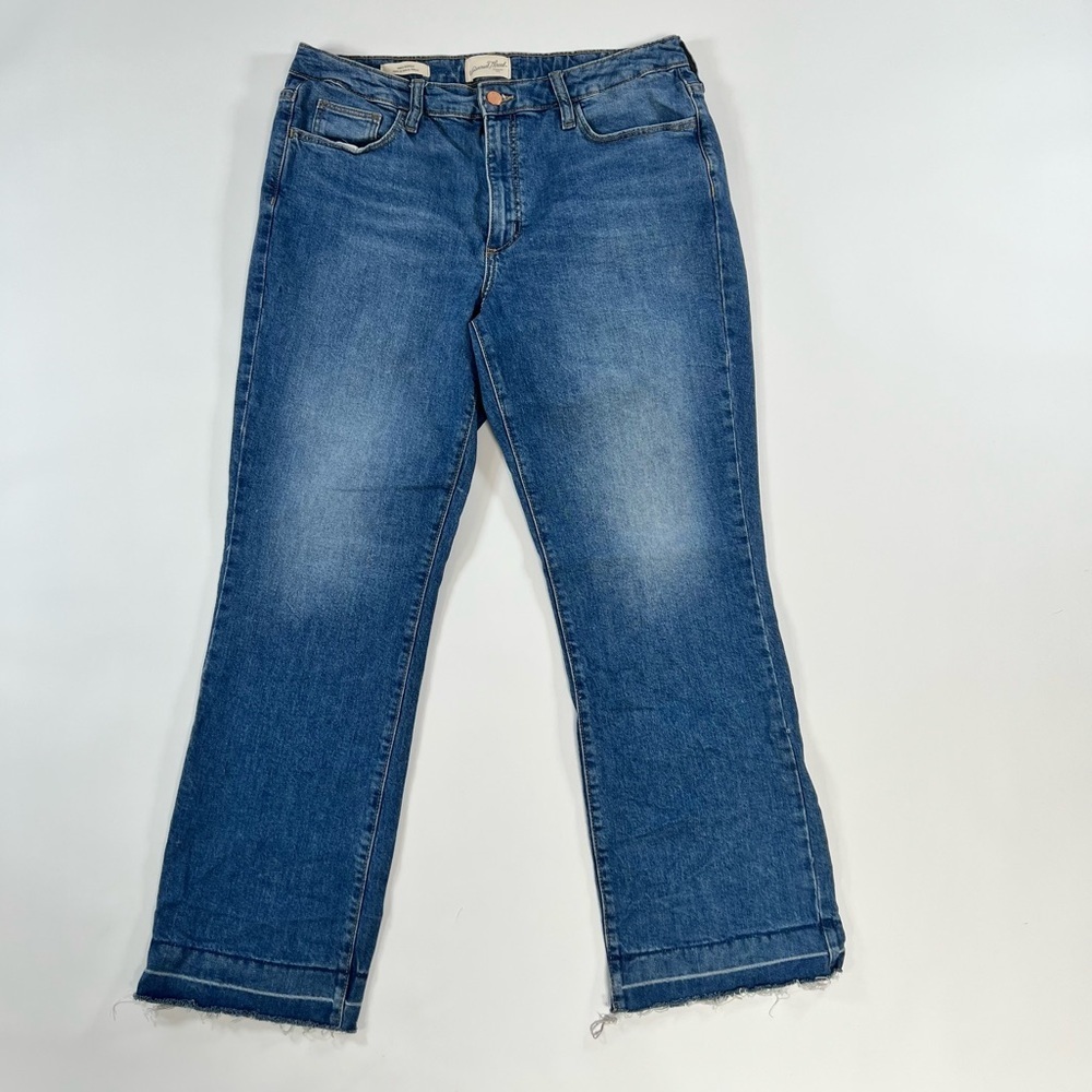 ♠️Universal Thread Ankle Bootcut Raw Hem Jeans – Women’s 12L